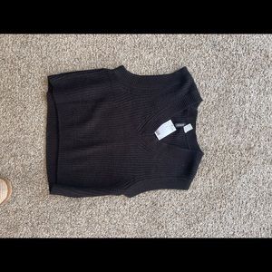 Black sweater vest